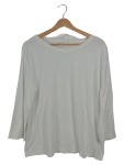 Vorschaubild 1 von Damen Langarmshirt Gr. 44/XXL Basic Weiß Viskose