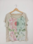 Vorschaubild 2 von Damen T-Shirt Blumenmuster Mehrfarbig Gr. 44/XXL Feminin
