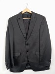 Vorschaubild 2 von Sakko Herren Schwarz Gr. 50/L Strukturmuster Business Langarm Knopf