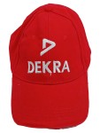 Vorschaubild 1 von Cap Herren uni Rot Sportlich DEKRA Logo Baumwolle