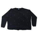 Vorschaubild 1 von Damen Pullover Langarm Perlen Elegant Schwarz Gr. 46