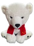 Vorschaubild 1 von Plüschtier Eisbär mit Schal Elektronisches Stofftier Weiß