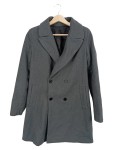 Vorschaubild 1 von Damen Mantel Gr. 42/XL Grau Klassisch Baumwolle