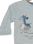 Vorschaubild 2 von Baby Schlafanzug Strampler Gr. 86 Blau gestreift Tiermotiv Komfortabel