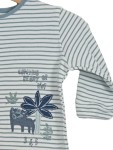 Vorschaubild 3 von Baby Schlafanzug Strampler Gr. 86 Blau gestreift Tiermotiv Komfortabel