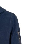 Vorschaubild 2 von Damen Sweatjacke Blau Gr. 36/S Kapuze Reißverschluss