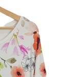 Vorschaubild 3 von Damen T-Shirt Gr. 48/3XL Mehrfarbig Blumenmuster Feminin