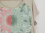 Vorschaubild 3 von Damen T-Shirt Blumenmuster Mehrfarbig Gr. 44/XXL Feminin