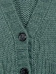 Vorschaubild 2 von Strickjacke Damen 36/S Petrol Casual Wolle Alpaka