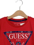 Vorschaubild 3 von Kinder T-Shirt Rot Gr. 140 Logo-Print Kurzarm Baumwolle