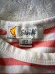 Vorschaubild 5 von Kinder T-Shirt Gr. 62 Rosa gestreift mit Teddy Applikation Baumwolle