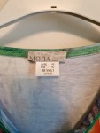 Vorschaubild 5 von Damen T-Shirt V-Ausschnitt abstraktes Muster Gr. 48 Mehrfarbig