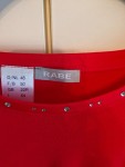 Vorschaubild 5 von Damen T-Shirt Rot Gr. 48/4XL Casual Kurzarm Strasssteine