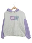 Vorschaubild 1 von Damen Kapuzenpullover Hoodie Weiß Lila Gr. 38