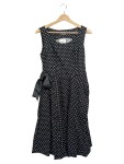 Vorschaubild 1 von Damen A-Linienrock 42;XL Schwarz Punkte Vintage