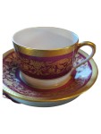 Vorschaubild 1 von Tasse Untertasse Porzellan Blumen Luxus Festlich Mehrfarbig