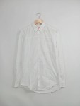 Vorschaubild 2 von Freizeithemd Herren Weiß Gr. 48/M Baumwolle Uni Casual Langarm 51 cm