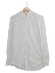 Vorschaubild 1 von Freizeithemd Herren Weiß Gr. 48/M Baumwolle Uni Casual Langarm 51 cm