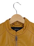Vorschaubild 2 von Damen Kunstlederjacke Bikerjacke Gelb Gr. 36/S Modisch