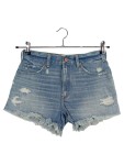 Vorschaubild 1 von Damen Jeans Shorts W26 Blau Distressed Fransen Casual