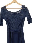 Vorschaubild 2 von Damen Jumpsuit mit Spitze Gr. 34/XS Blau Elegant