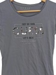 Vorschaubild 2 von Damen T-Shirt Let's Rock Los Angeles California Grau Gr. 32 Streetwear