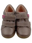 Vorschaubild 1 von Respira Lauflernschuhe Mädchen Gr. 22 Leder Klettverschluss Taupe Pink