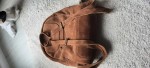 Vorschaubild 3 von Wildleder Umhängetasche Braun Casual 33x38 cm Damen Schultertasche