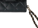 Vorschaubild 2 von Classic Flap Wallet on Chain Schwarz Leder Damen Geldbörse