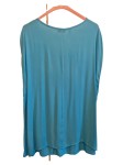 Vorschaubild 2 von Damen T-Shirt Gr. 48;4XL Türkis Casual Viskose