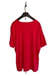 Vorschaubild 2 von Damen T-Shirt Rot Gr. 48/4XL Casual Kurzarm Strasssteine