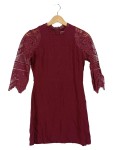 Vorschaubild 1 von Damen Cocktailkleid Rot Spitze Gr. 34;XS Elegant Viskose