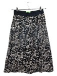 Vorschaubild 1 von Damen A-Linienrock Gr. 36 Mehrfarbig Abstrakt Muster Casual Midi