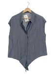 Vorschaubild 1 von Damen Hemdbluse Kurzarm Blau Gr. 38 Casual
