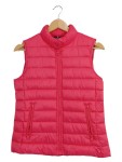 Vorschaubild 1 von Steppweste Damen Gr. 34/XS Pink Polyester Uni Sportlich Ärmellos