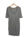 Vorschaubild 1 von Maxmara Damen Freizeitkleid Grau Gr. 42 Viskose Casual Rippstrick
