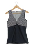 Vorschaubild 1 von Damen Top Gr. 36/S Schwarz Weiß Gestreift Schleife