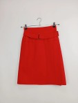 Vorschaubild 2 von Gabriele Strehle Bleistiftrock Damen Gr. 34/XS Rot Wolle