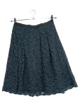 Vorschaubild 1 von Damen A-Linienrock Spitze Petrol Gr. 36 Elegant Midirock