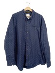 Vorschaubild 1 von Herren Freizeithemd Langarm Blau gemustert Gr. 52;XL Baumwolle
