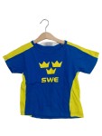 Vorschaubild 1 von T-Shirt Kinder Blau Gr. 122 Baumwolle Logo-Print Sportlich Kurzarm