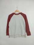 Vorschaubild 2 von Langarmshirt Baseball Raglan Gr. 146 Grau Bordeaux Kinder