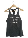 Vorschaubild 1 von Damen Tanktop Grau Gr. 38/M "Weekends Are For Running"