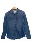 Vorschaubild 1 von Hemdbluse Damen Jeanshemd Gr. 36/S Blau Casual Langarm