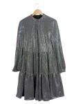 Vorschaubild 1 von Damen festliches Pailletten Kleid Gr. 36 Silber Glamourös