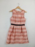 Vorschaubild 2 von Cocktailkleid Damen Gr. 36 S Rosa Gestreift Elegant Festlich