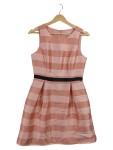 Vorschaubild 1 von Cocktailkleid Damen Gr. 36 S Rosa Gestreift Elegant Festlich