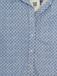 Vorschaubild 4 von Damen Freizeithemd Langarm Gr. 36/S Blau Grafisch Baumwolle