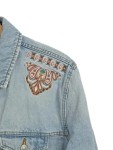 Vorschaubild 6 von Damen Jeansjacke Gr. 40 L Blau mit Stickerei Casual