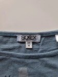 Vorschaubild 4 von Langarmshirt Damen Gr. 38/M Petrol Gestreift Casual Schriftzug